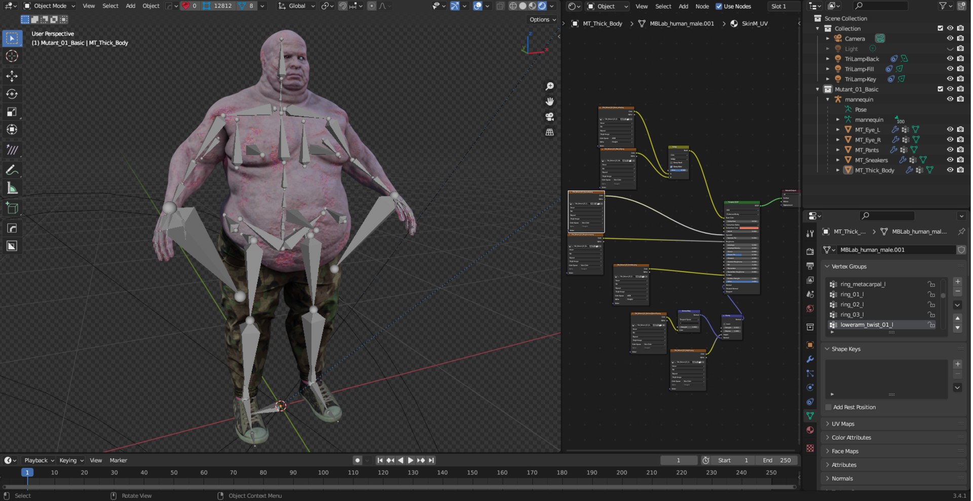 Mutant 01 Basic 3D Model - TurboSquid 2042878