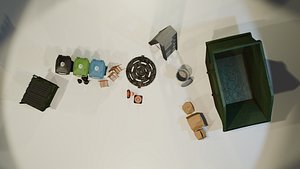 Alleyway Environment Asset Pack - Realistic Low Poly Gameready