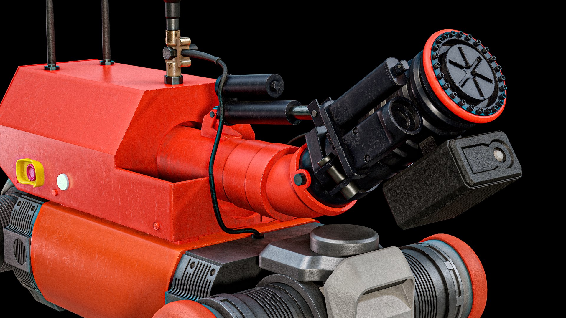 3D model Firefighter Robot Unitree B2 Version 1 PBR https://p.turbosquid.com/ts-thumb/zw/i2gUWZ/cY/r_viewport_022/png/1767974983/1920x1080/fit_q87/78633e4a5ddf502ae0c644eb9cc765dae1a61df1/r_viewport_022.jpg