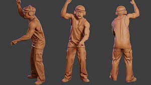 Male Music DJ MMDJM 009 3D