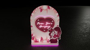 3D Backwall mother day