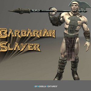 3D model barbarian slayer