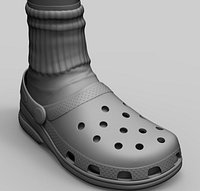 Crocs and socks
