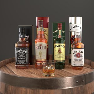 Whiskey Bottle Set1