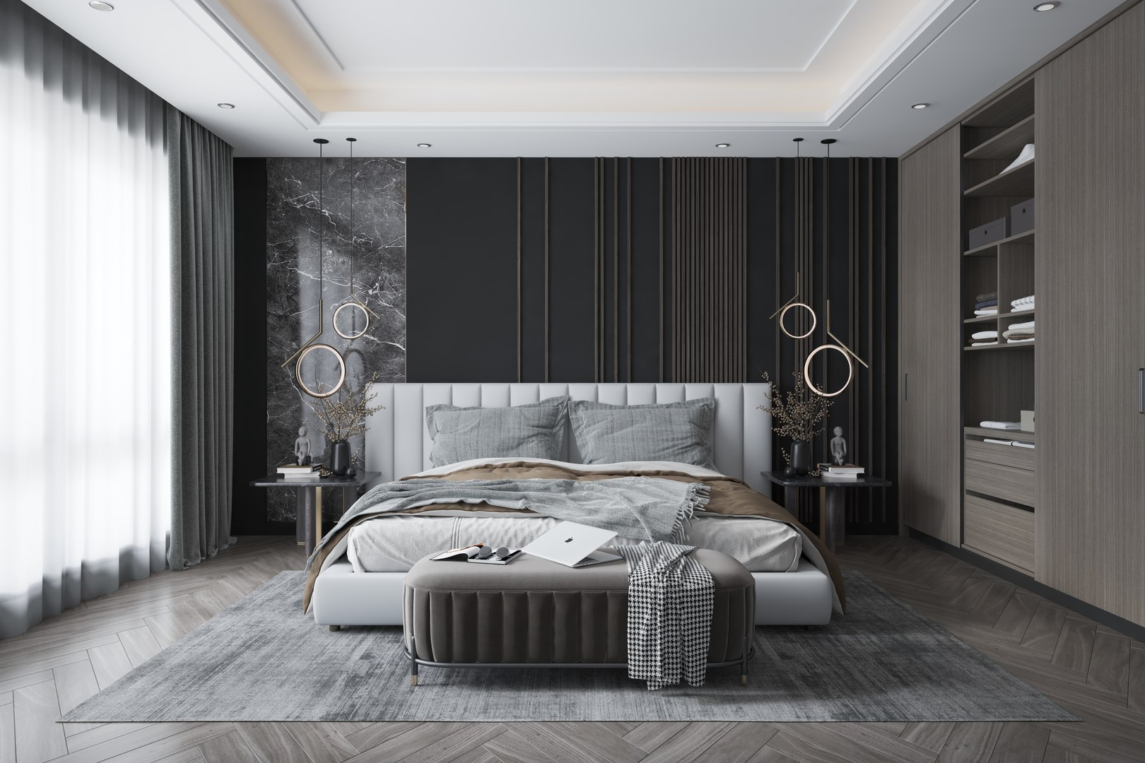 Bedroom Design 47 3D model - TurboSquid 1864765