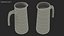 Glass Straight Jug With Water