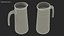 Glass Straight Jug With Water