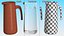Glass Straight Jug With Water