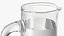 Glass Straight Jug With Water