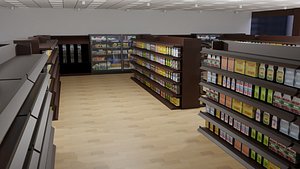 Supermarket interior