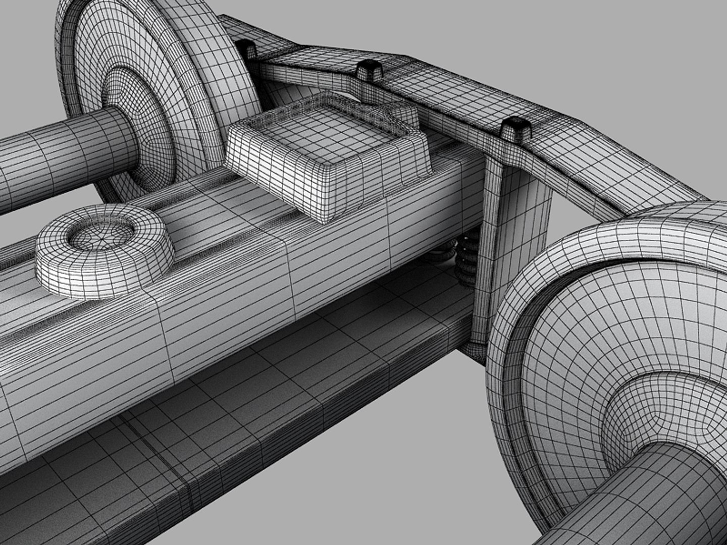 3d Train Bogie