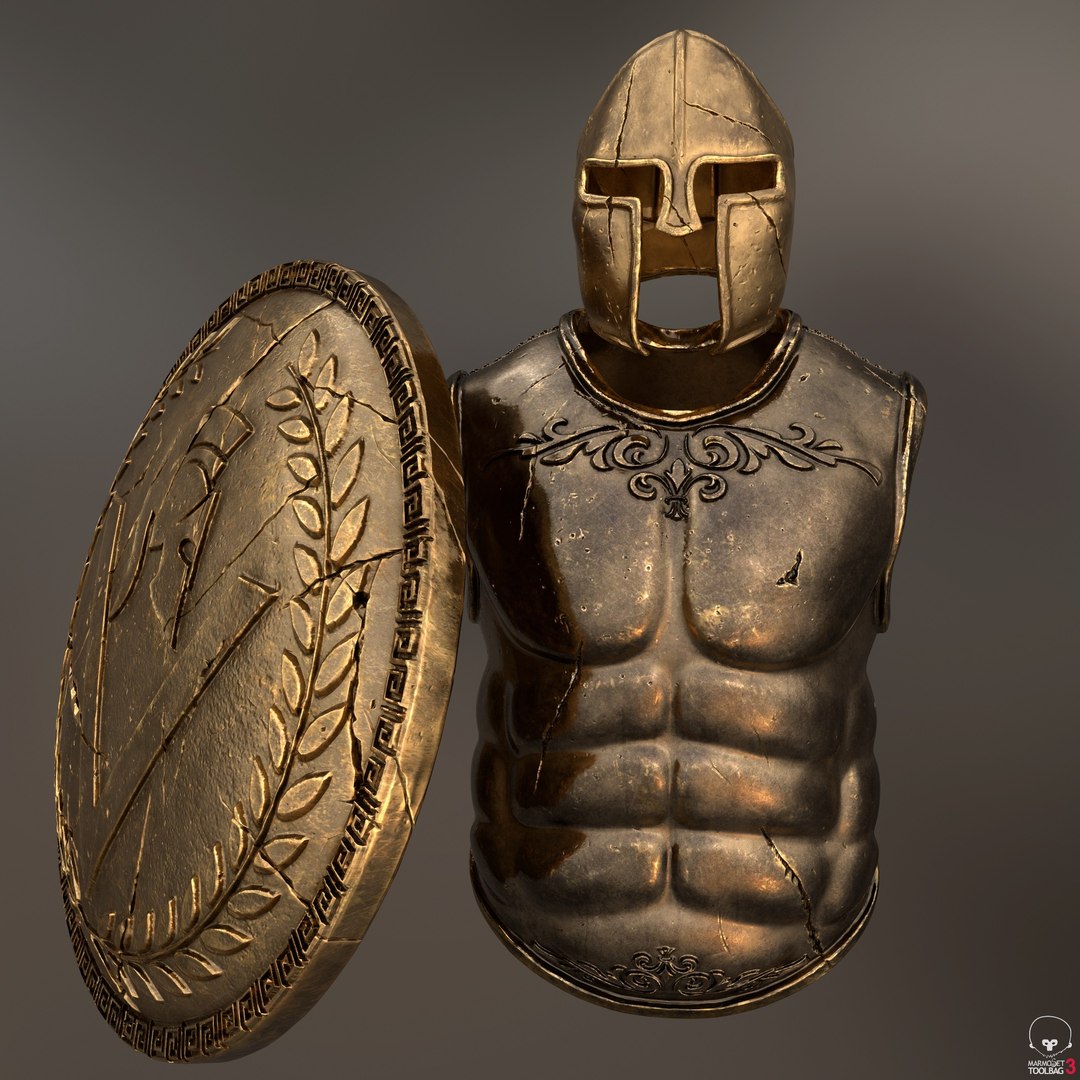 3D Set Armor Greek Warrior - TurboSquid 1363244