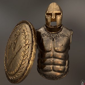 set of armor greek warrior