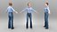 Attractive woman in jeans ready for animation 346