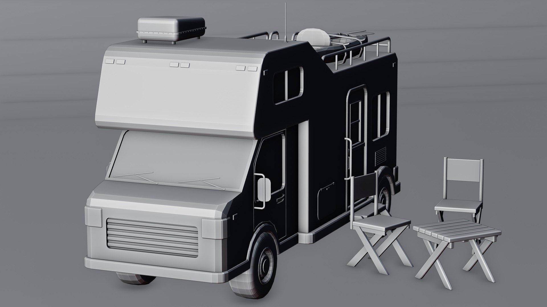 Low Poly Campervan 3D - TurboSquid 2286997