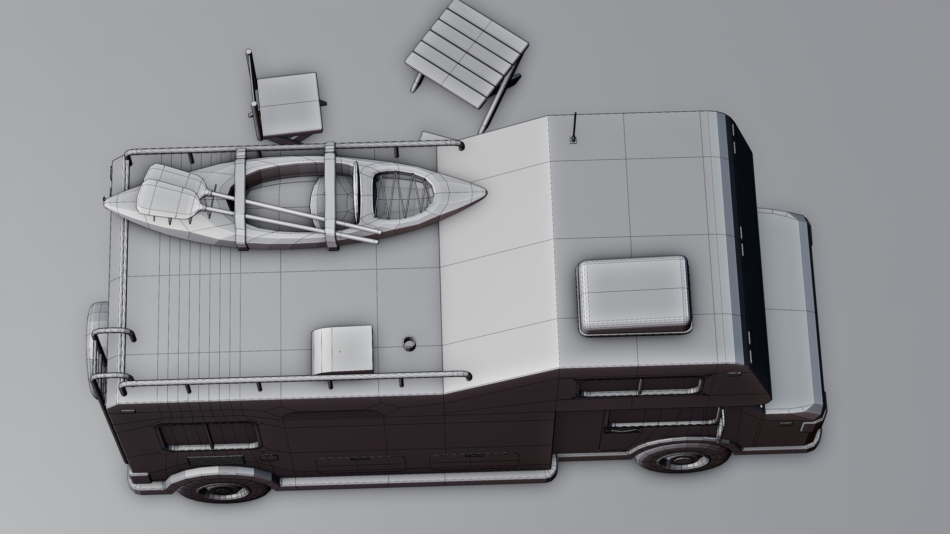 Low Poly Campervan 3D - TurboSquid 2286997