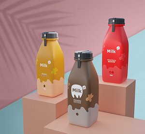 3D Milk bottle