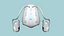 Jetpack I01 White Blue - SciFi Character Design