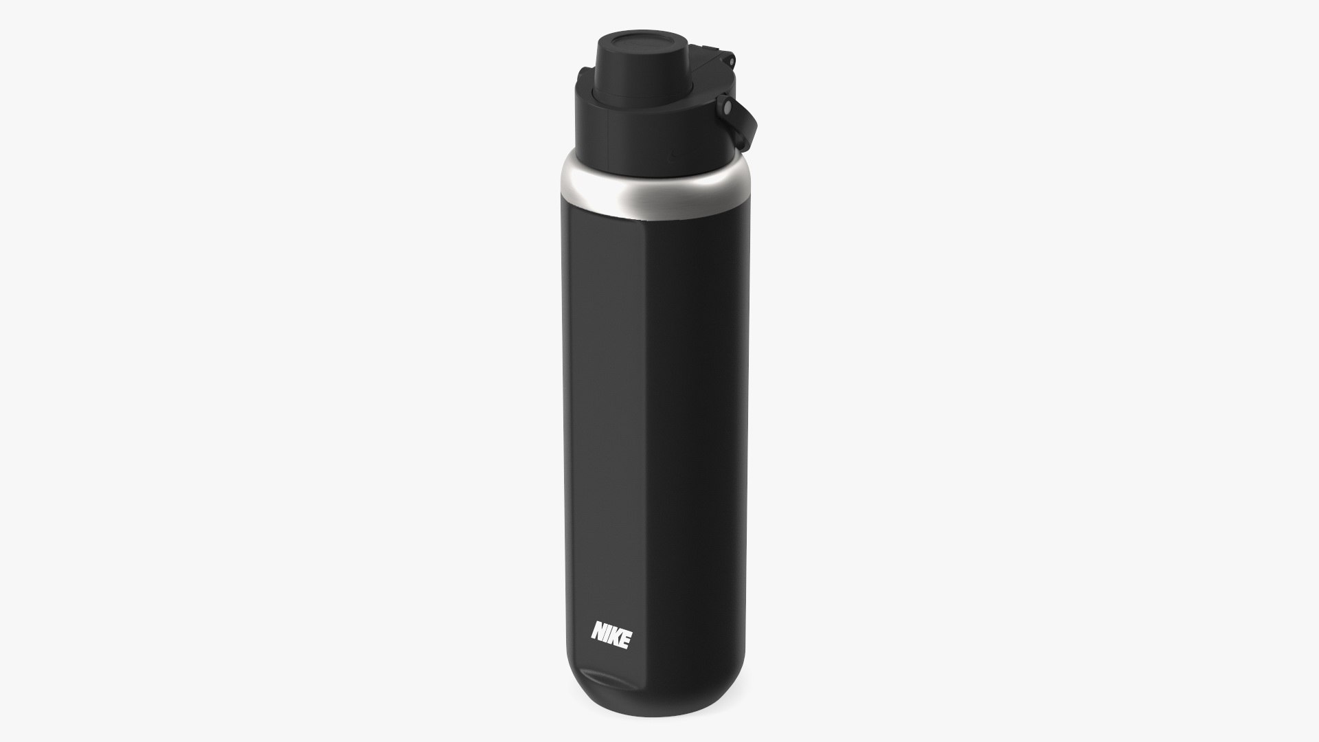Bottle Water Nike Black Close 3D model preview