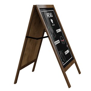 menu board 3D model