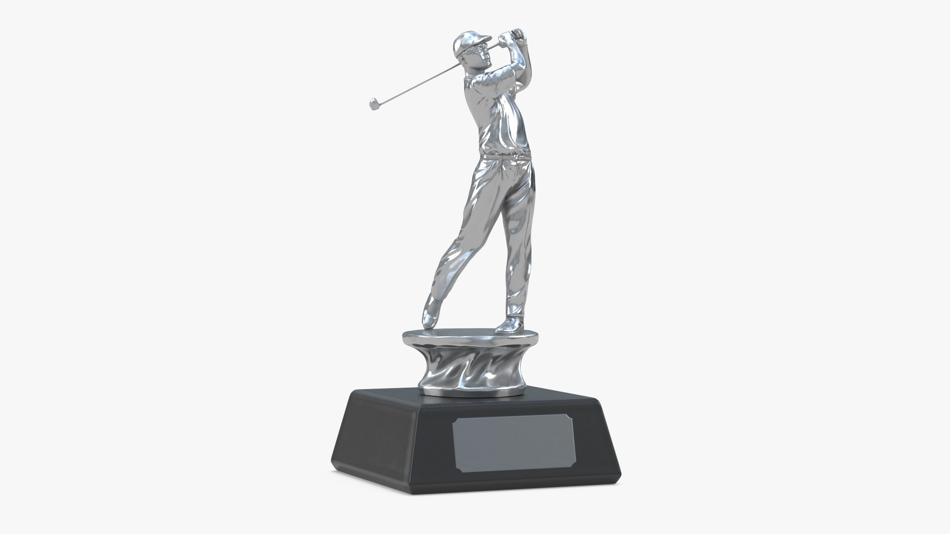 Golf Award Silver 3D model preview