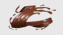 Chocolate Liquid Splash 023
