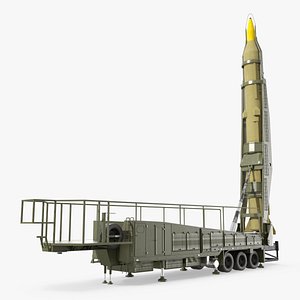 3D TEL Based Launcher with Raised Missile model
