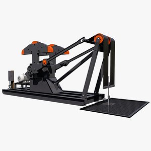 3D model profile pumpjack pump