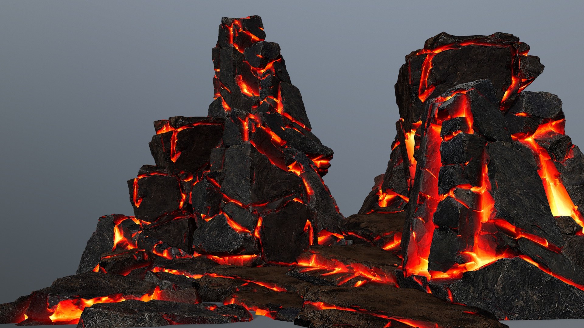 Lava Rocks 3D - TurboSquid 2255102