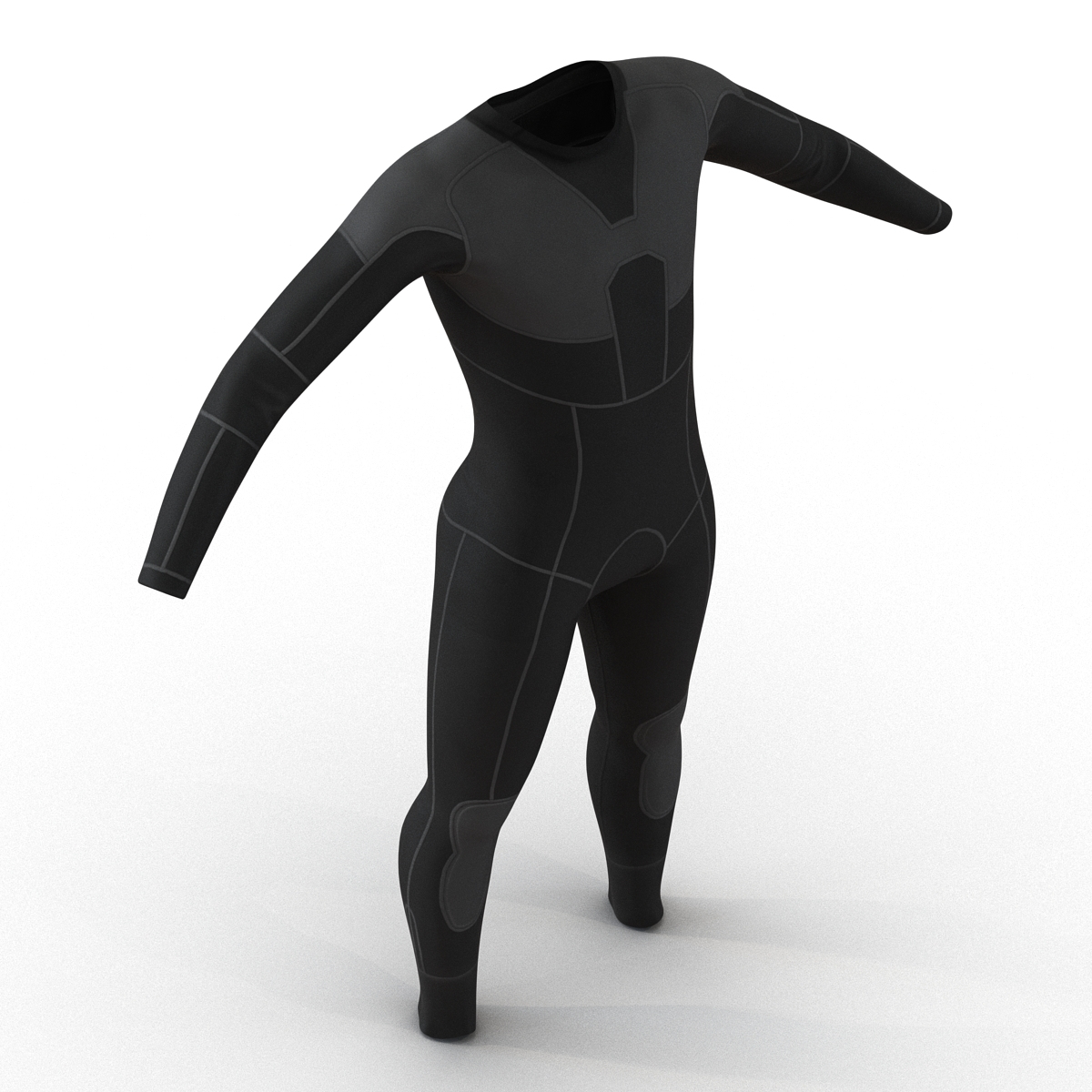 dive wetsuit 3 3d model