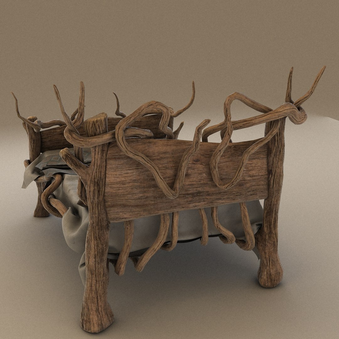 3D Fantasy Bed - TurboSquid 1238202