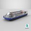 3D London Sightseeing Cruise Ship
