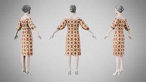 Dress 16 Warm Geometric Organic