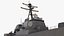 3D burke class destroyer model