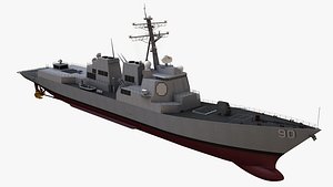 3D burke class destroyer model
