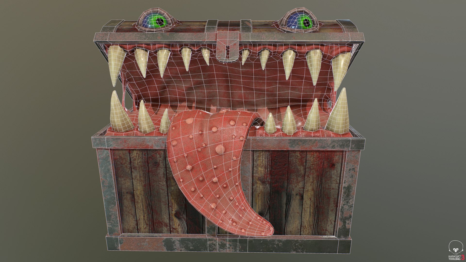 Pbr Monster Chest 3D Model - TurboSquid 1176930