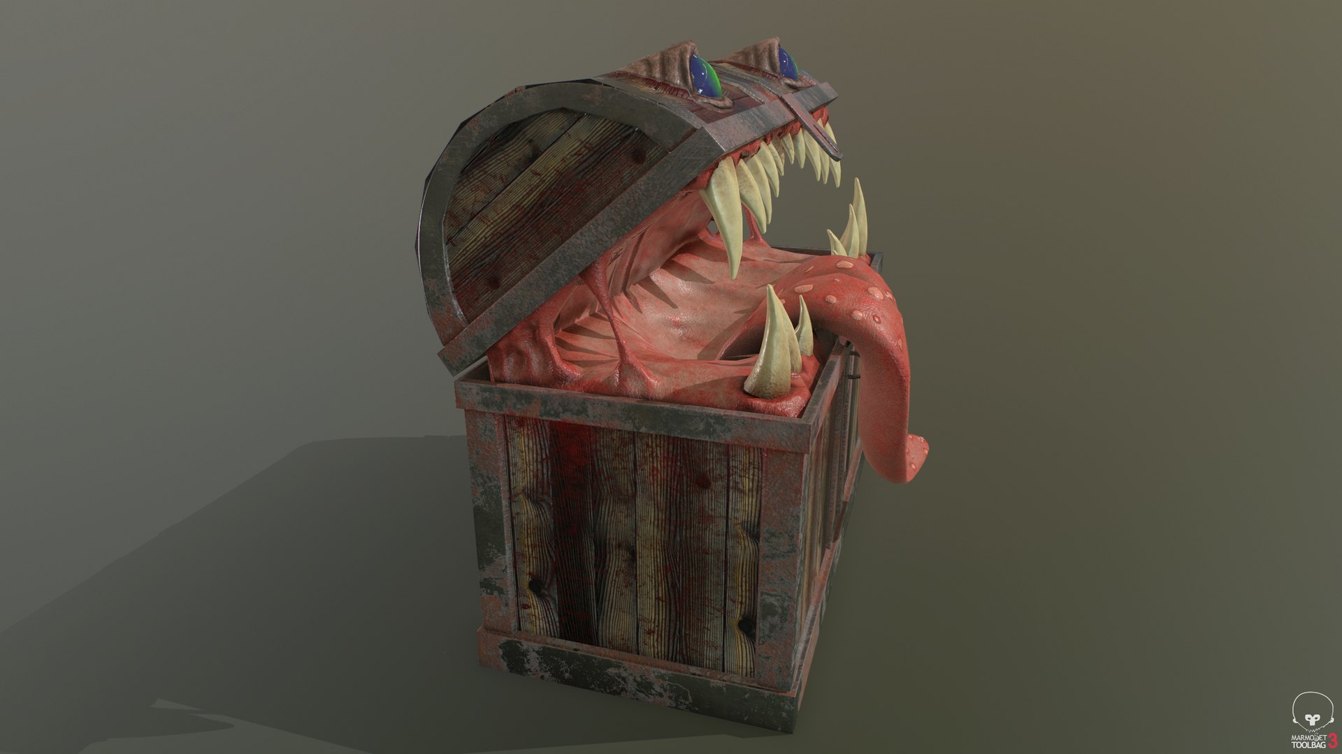 Pbr Monster Chest 3D Model - TurboSquid 1176930