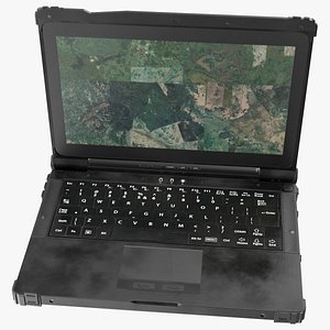Shockproof Laptop Black Metal