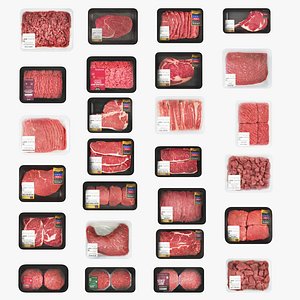 3D Meat Beef Products model