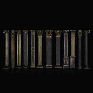 3D model columns