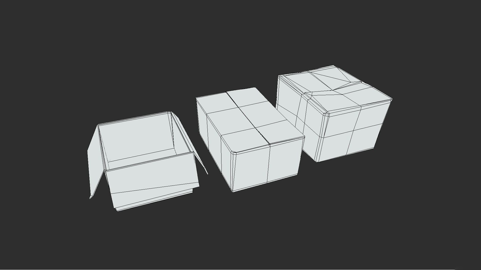 Cardboard Boxes 3D Model - TurboSquid 2190456