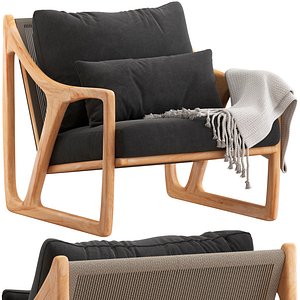 Coco Republic Manta Outdoor Occasional Chair 3D model