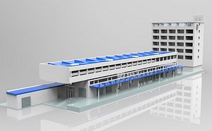 3D shopping mall building model