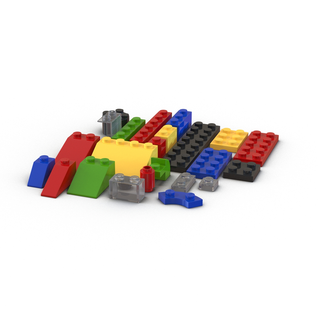 Lego pieces 3d hotsell models