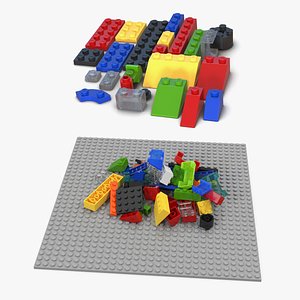 lego bricks 3D model