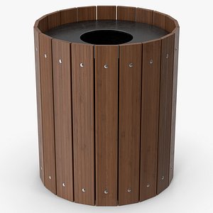 Park Trash Can 3D model