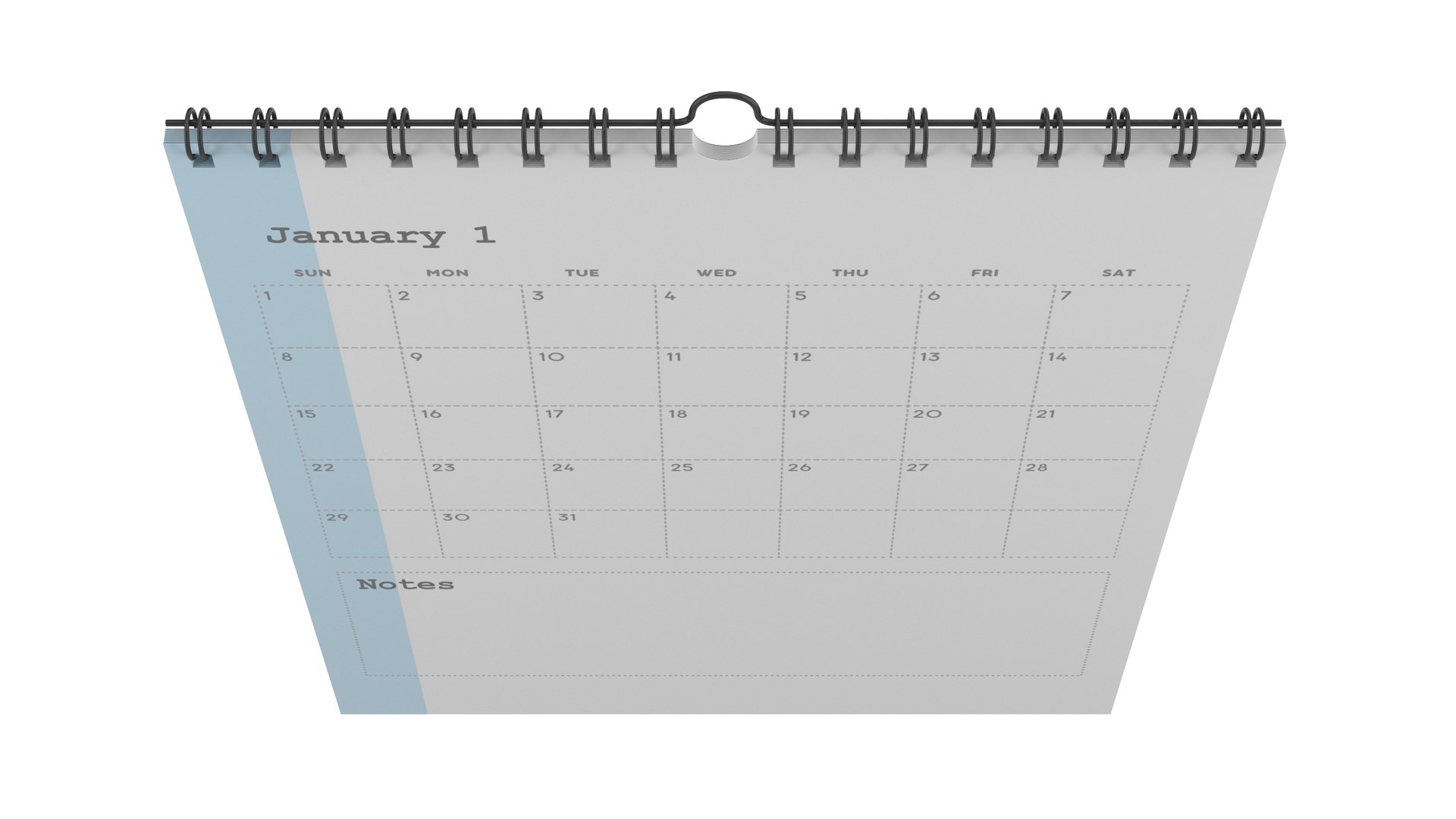 Calendar Model - TurboSquid 2067985