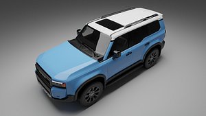 3D model TOYOTA PRADO 2024 BLUE