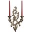 3D Gothic Victorian Bronze Wall Lamp Sconce Candle holder 3D model