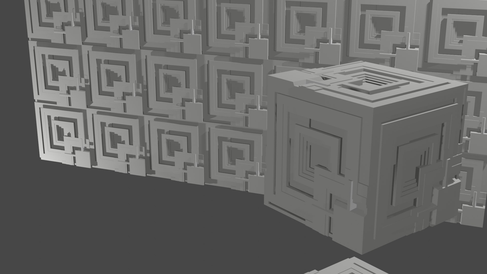 Mayan Cubes 3d Model Turbosquid 2023959